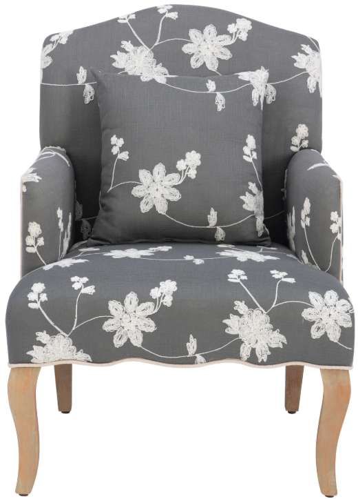 Linon Kenna Gray Accent Arm Chair-3