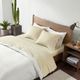 Olliix by INK+IVY Natural Twin Cotton Jersey Knit All Season Heathered Sheet Set-2