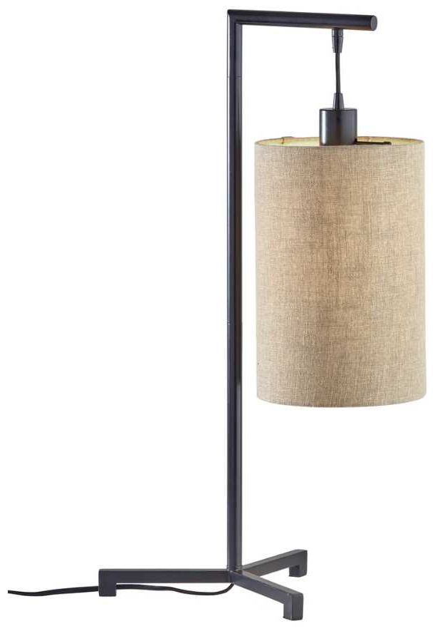 Adesso® Reggie Black Table Lamp-0