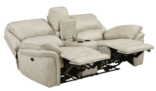 Homelegance® Proctor Sand Power Double Reclining Loveseat with Center Console-1