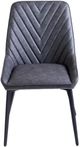 Modus Furniture Lucia Charcoal Dining Side Chair with Black Base-2