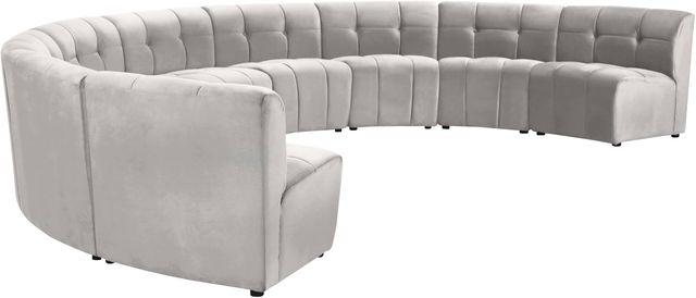 Meridian Furniture Limitless 9-Piece Cream Velvet Modular Sectional-1