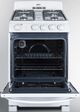 Summit® 24" White Freestanding Gas Range-2