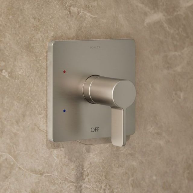 KOHLER® Parallel® Rite-Temp® Vibrant Brushed Nickel 2.5 GPM Shower Trim Kit-3