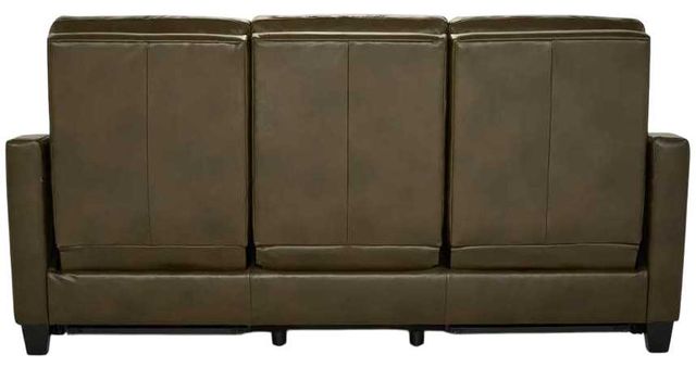La-Z-Boy® Quinault Olive Leather Power Reclining Sofa with Headrest-4
