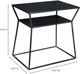 Moe's Home Collection Osaka Matte Black Side Table-3