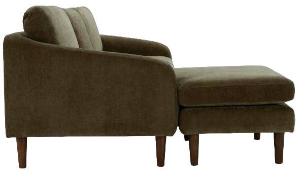 Moe's Home Collection Quinn 2-Piece Cedar Green Sectional Sofa with Reversible Chaise Ottoman-3