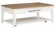 Legacy Classic Jasper Toasted Coconut Cocktail Table with Natural White Base-0