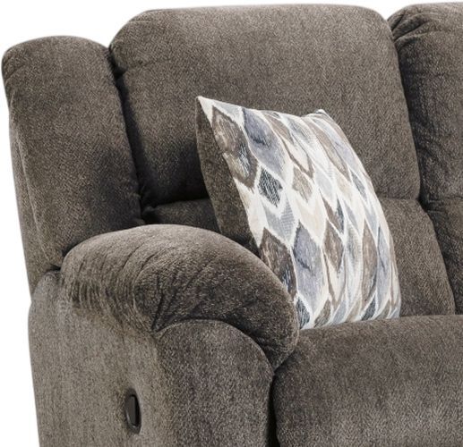 HomeStretch Newport Clove Double Manual Reclining Loveseat-1
