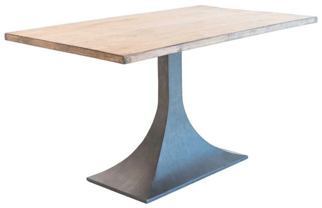Nest Home Collections Makenzie Antique Natural Dining Table with Iron Base-0