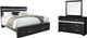 Signature Design by Ashley® Starberry 3-Piece Black King Storage Panel Bed Set-0