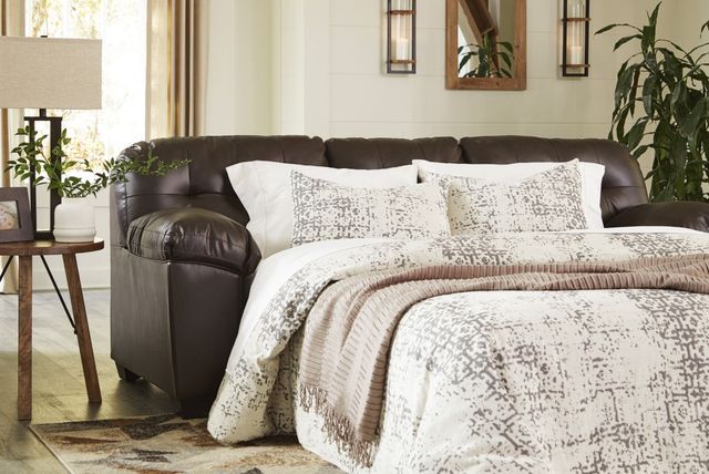 Signature Design by Ashley® Donlen Chocolate Queen Sofa Sleeper-2