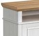 Elements International Villa Natural/White Console with Fireplace Insert-4