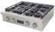 Kucht Professional KFX Series 30" Stainless Steel Propane Gas Range Top with Classic Silver Knobs-3