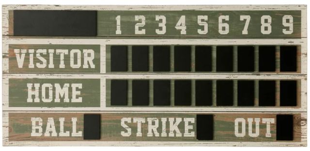 Stylecraft Old Ballpark Scoreboard Green/White Wall Art-1