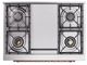 Ilve® Nostalgie II Noblesse 36'' Burgundy Pro Style Dual Fuel Range with Copper Trim-4