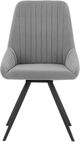 Armen Living Alison 2-Piece Gray Swivel Dining Room Chairs-1