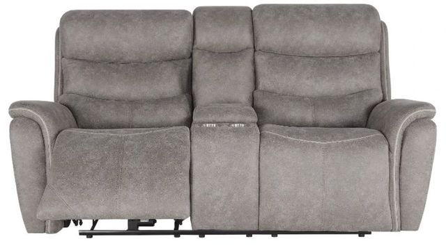 New Classic® Home Furnishings Kamari Gray Power Reclining Loveseat-3