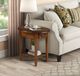 TEI Burnished Walnut Round End Table-3