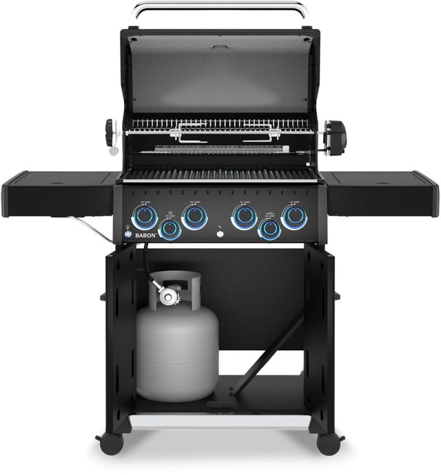 Broil King® Baron™ 490 4-Burner Black Freestanding Natural Gas Grill-1
