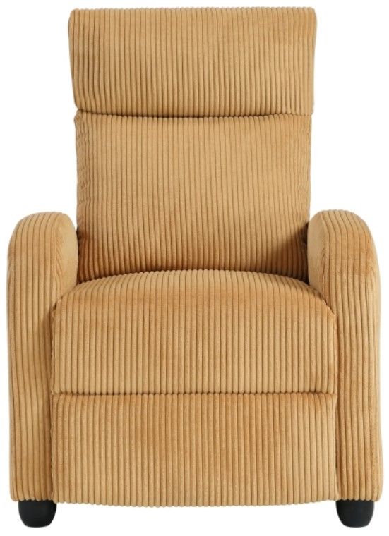 Homelegance® Parsons Yellow Manual Push Back Recliner-2