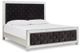 Signature Design by Ashley® Lindenfield 2-Piece Silver Queen Upholstered Panel Bed Set-1