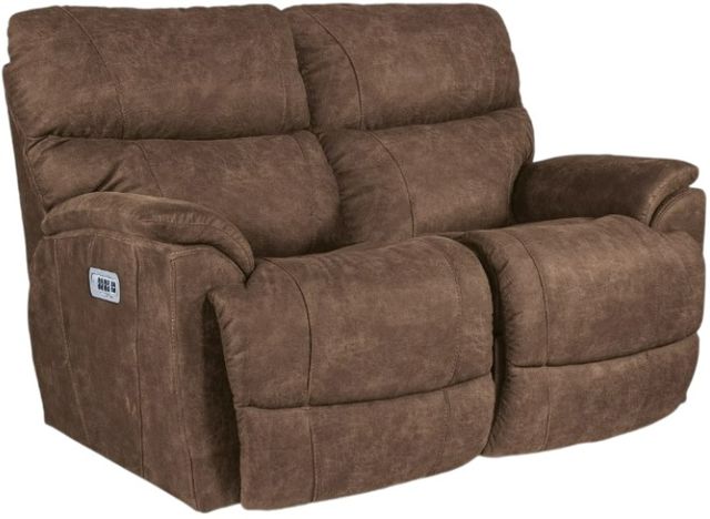 La-Z-Boy® Trouper Whiskey Power Reclining Loveseat with Headrest and Lumbar-0