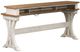 Liberty Furniture Farmhouse Reimagined Chestnut Console Bar Table with Antique White Base-0