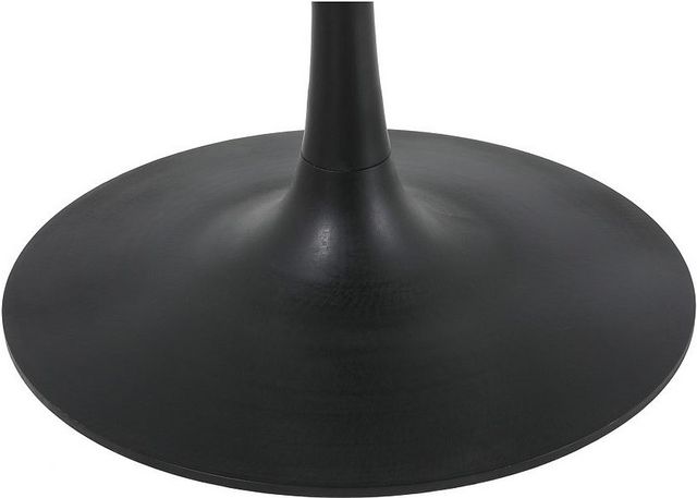 Moe's Home Collection Nyles Grey Marble Round Dining Table with Black Iron Base-2