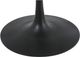 Moe's Home Collection Nyles Grey Marble Round Dining Table with Black Iron Base-2