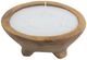 A & B Home Brown/White Teak Candle-0