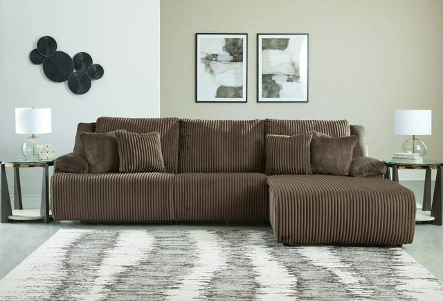 Signature Design by Ashley® Top Tier 3-Piece Chocolate Manual Reclining Right-Arm Facing Sectional and Chaise-1