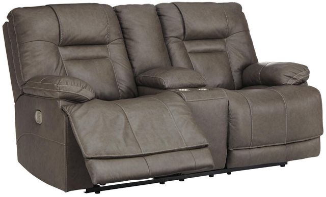 Signature Design by Ashley® Wurstrow 3-Piece Smoke Power Reclining Living Room Seating Set-2
