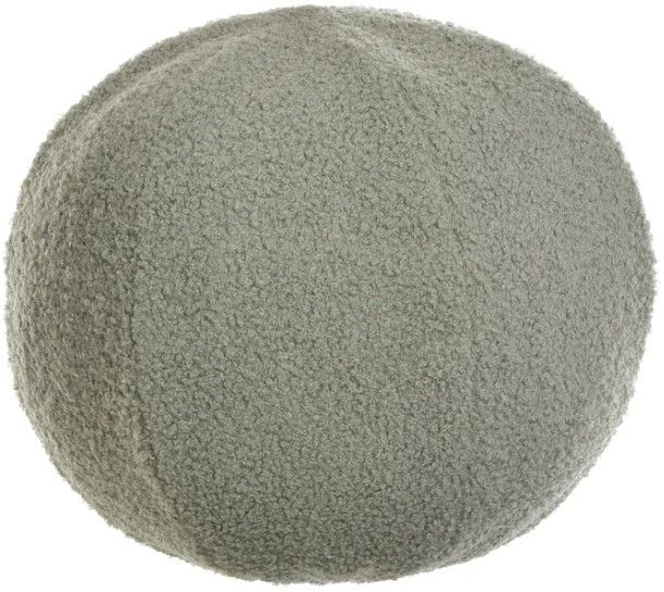 StyleCraft Dann Foley Lifestyle Soft Gray Sphere Plush Pillow-0