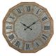 Crestview Collection Scalloped Brown/Silver Wall Clock-0