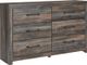 Signature Design by Ashley® Drystan 5-Piece Brown King/California King Bookcase Headboard Bed Set-2