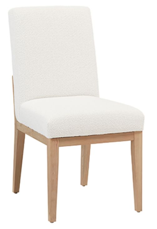 LM Co Home By Vaughan-Bassett Crafted Cherry by Ben & Erin Napier Bleached Cherry/White Upholstered Side Chair-0