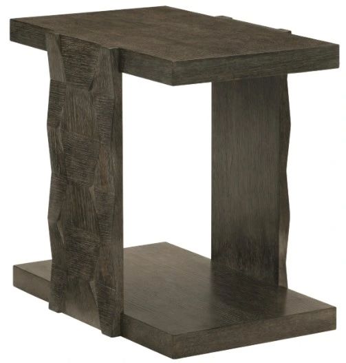 Bernhardt Linea Cerused Charcoal Side Table-0