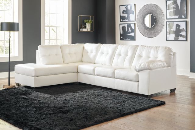 Signature Design by Ashley® Donlen 2-Piece White Left-Arm Facing Sofa Sectional and Chaise-2