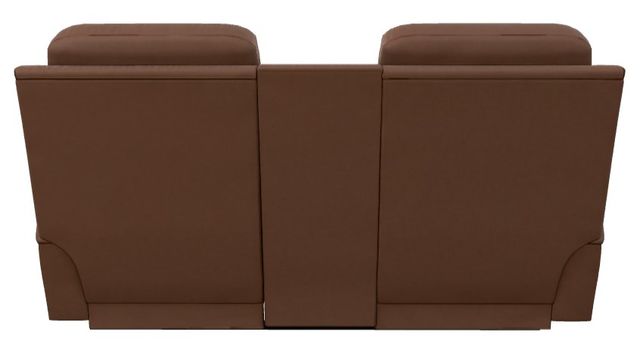 La-Z-Boy® Greyson Caramel Leather Manual Reclining Loveseat with Console-3