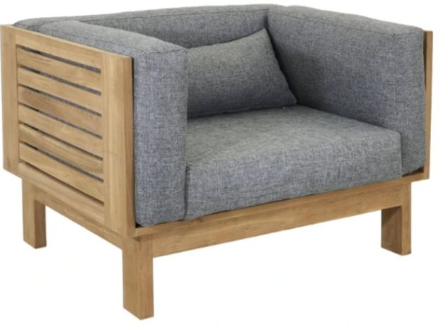 YHD Kelvin Brown/Gray Lounge Chair-0