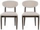 Classic Home Tiber 2-Piece Toasted Brown Upholstered Dining Chair Set-2