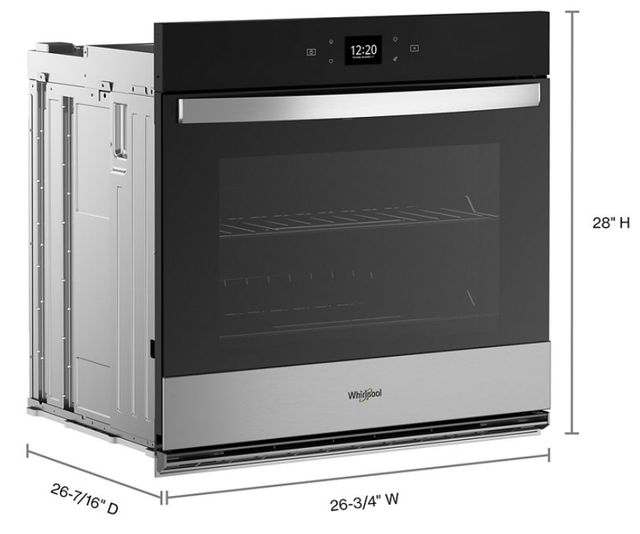 Whirlpool® 27" Stainless Steel Single Electric Wall Oven-4