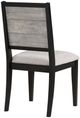 Coaster® Elodie 2-Piece Black/Dove Grey Upholstered Dining Side Chair Set-2