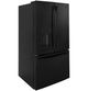 GE® 36" 25.6 Cu. Ft. High-Gloss Black Freestanding French Door Refrigerator-2