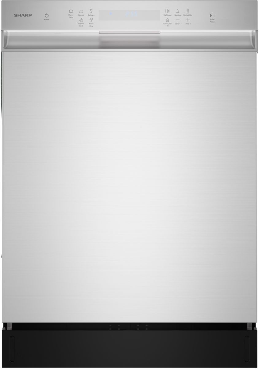 Sharp® 24" Stainless Steel Front Control Built In Dishwasher