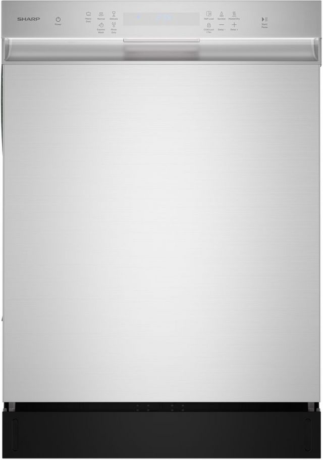 Sharp® 24" Stainless Steel Front Control Built In Dishwasher