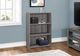 Monarch Specialties Inc. 36"H Grey 3 Shelves Bookcase-3