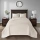 Olliix by Madison Park Cream King Quebec Reversible Bedspread Set-0