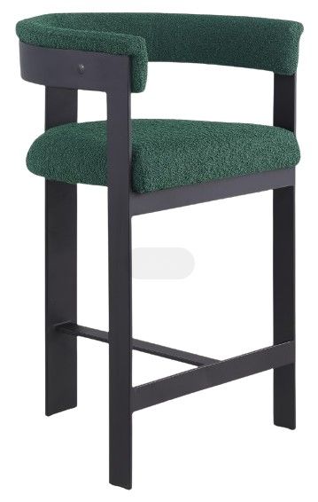 Meridian Furniture Romeo Green Boucle Counter Stool-0